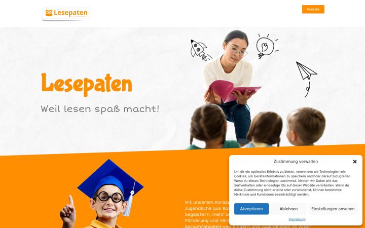 Screenshot of lesepaten.org