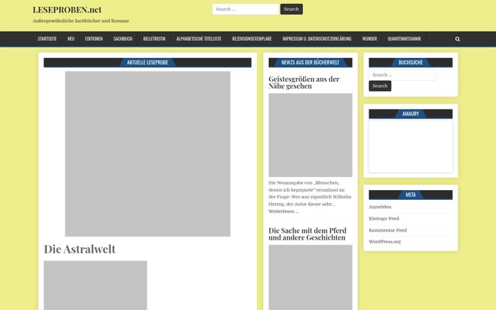 Screenshot of leseproben.net