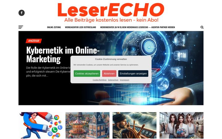 Screenshot of leserecho.de