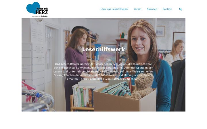 Screenshot of leserhilfswerk.de