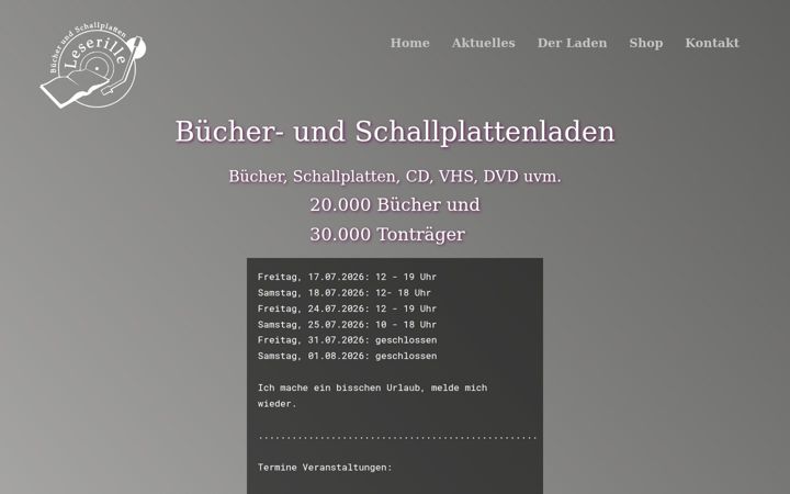 Screenshot of leserille.de