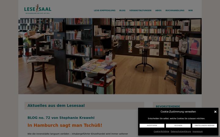Screenshot of lesesaal-hamburg.de