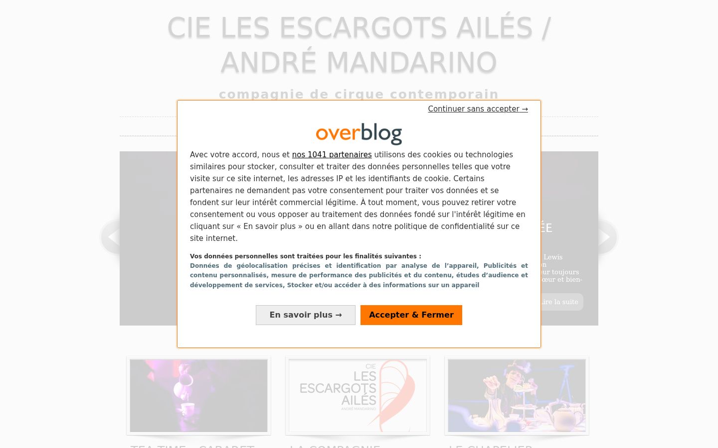 Captura de ecrã do banner de consentimento apresentado antes de qualquer interação