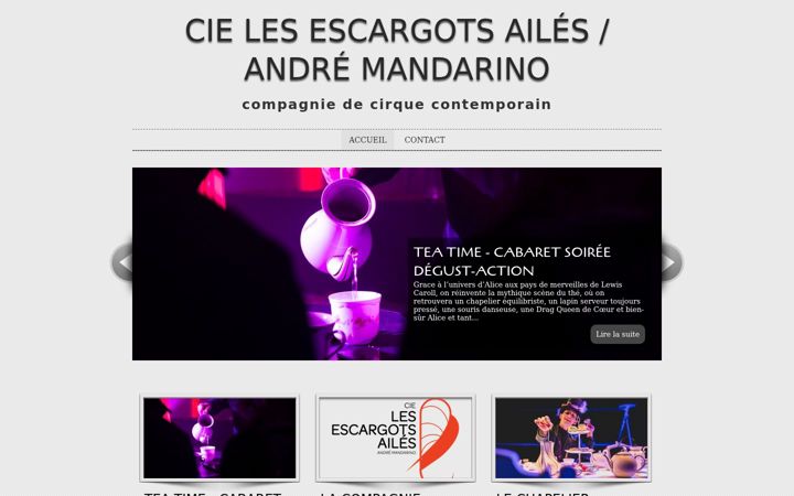 Screenshot of lesescargotsailes.com