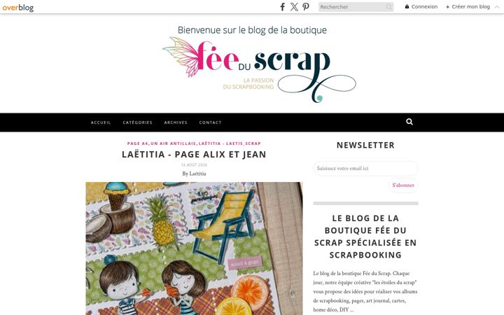 Screenshot of lesetoilesduscrap.com