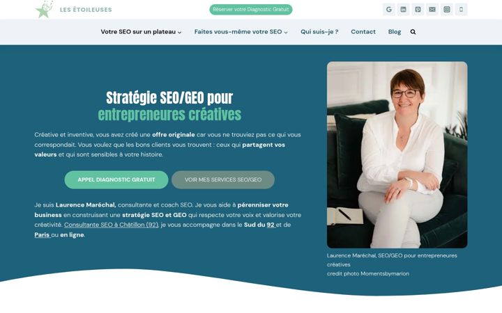 Screenshot of lesetoileuses.fr