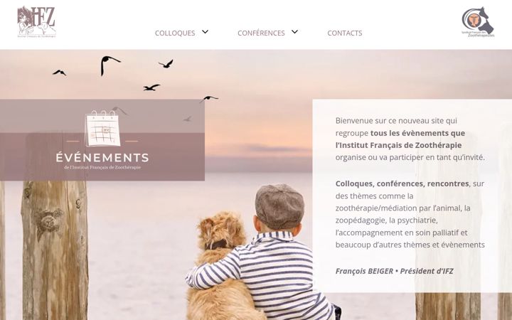 Screenshot of lesevenementsdeifz.fr