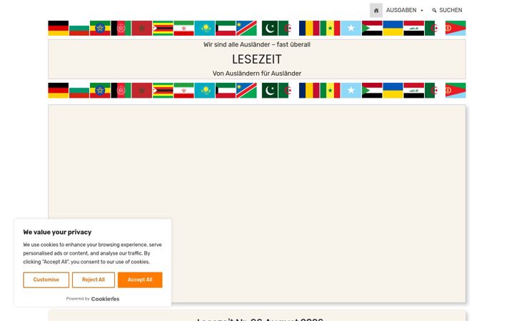 Screenshot of lesezeit-bensheim.de
