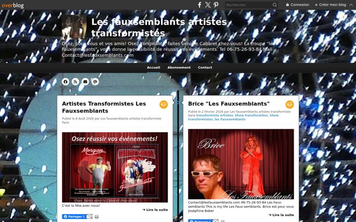 Screenshot of lesfauxsemblants.com