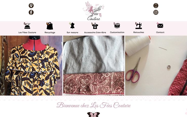 Screenshot of lesfeescouture.fr