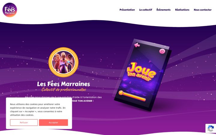 Screenshot of lesfeesmarraines.fr