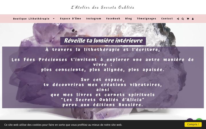 Screenshot of lesfeesprecieuses.com
