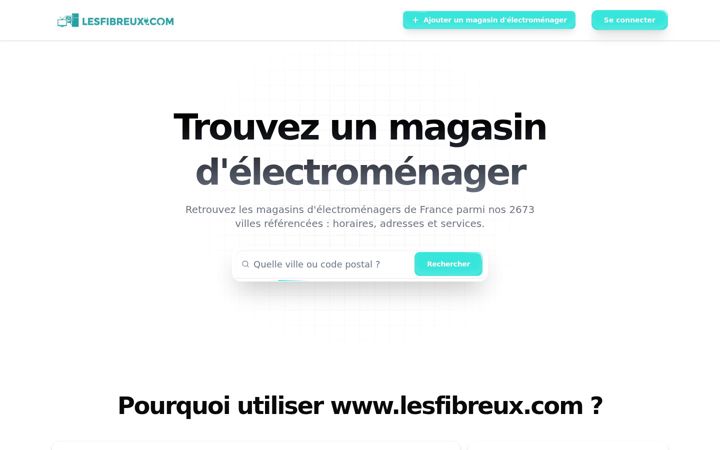 Screenshot of lesfibreux.com