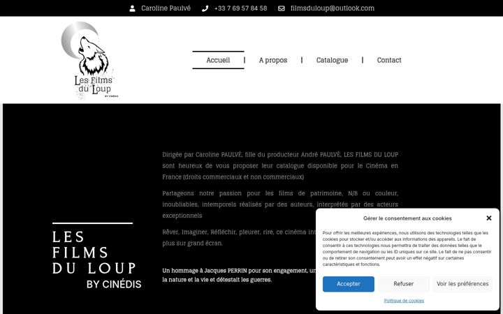 Screenshot of lesfilmsduloup.fr