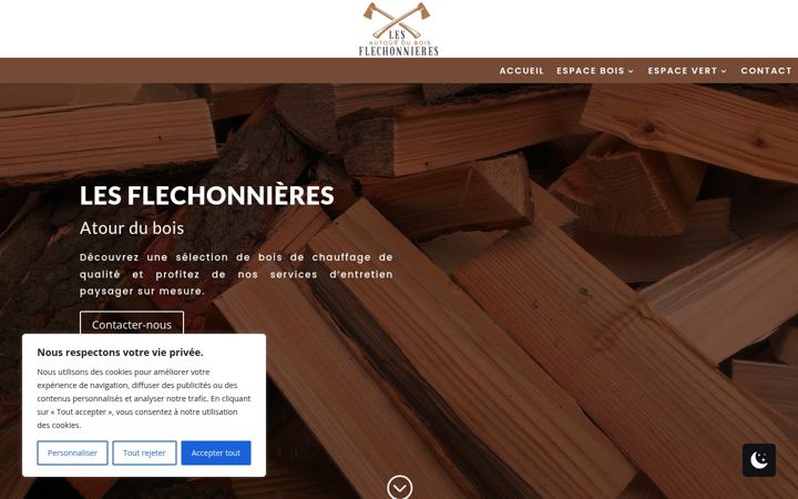 Screenshot of lesflechonnieres.fr