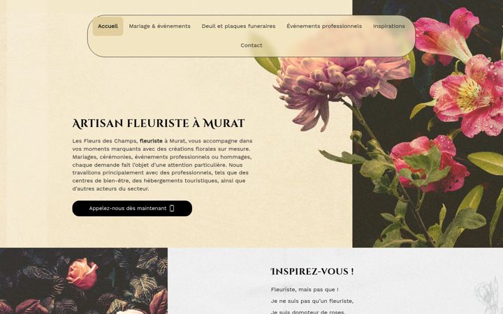 Screenshot of lesfleurs-deschamps.fr
