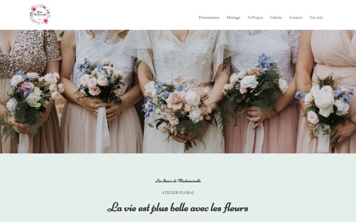 Screenshot of lesfleursdemademoiselle.fr