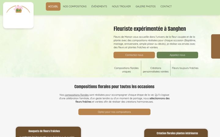 Screenshot of lesfleursdemanon.fr