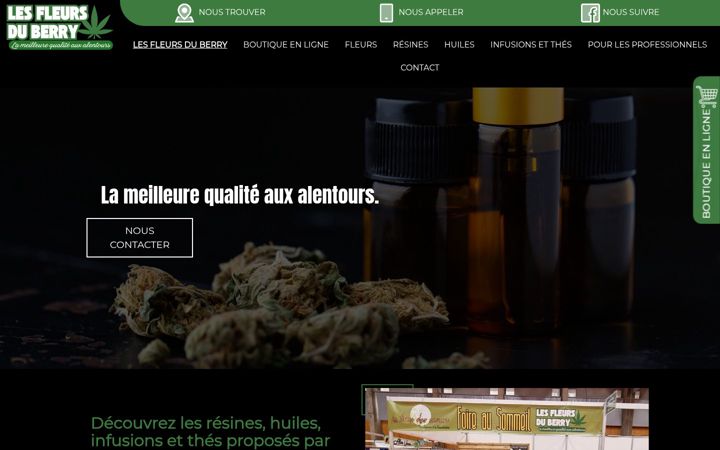 Screenshot of lesfleursduberry.fr