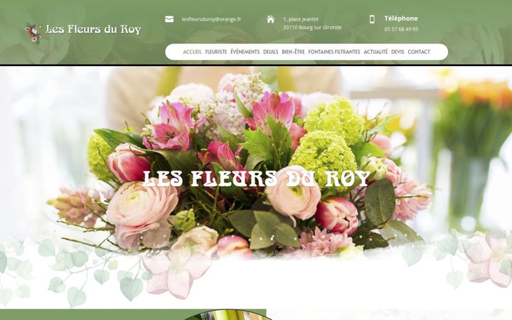 Screenshot of lesfleursduroy-bourg.fr