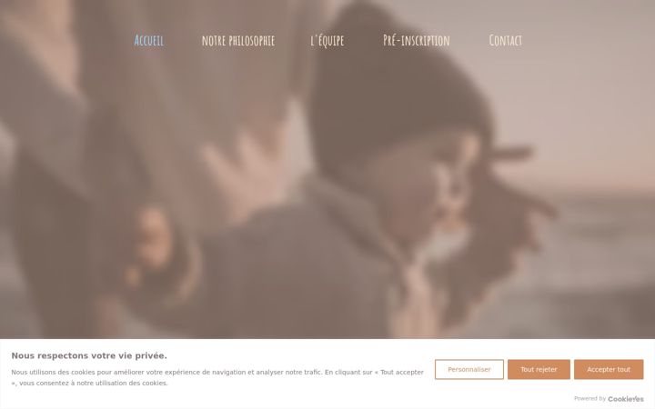 Screenshot of lesflocons-micro-creche.com