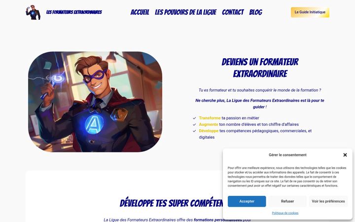 Screenshot of lesformateursextraordinaires.fr