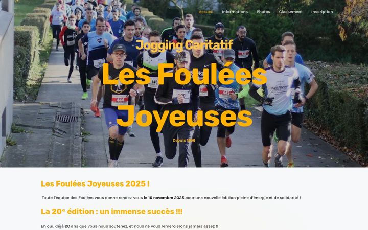 Screenshot of lesfouleesjoyeuses.be