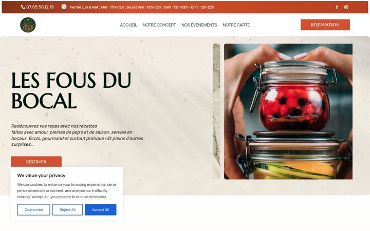 Screenshot of lesfousdubocal.fr