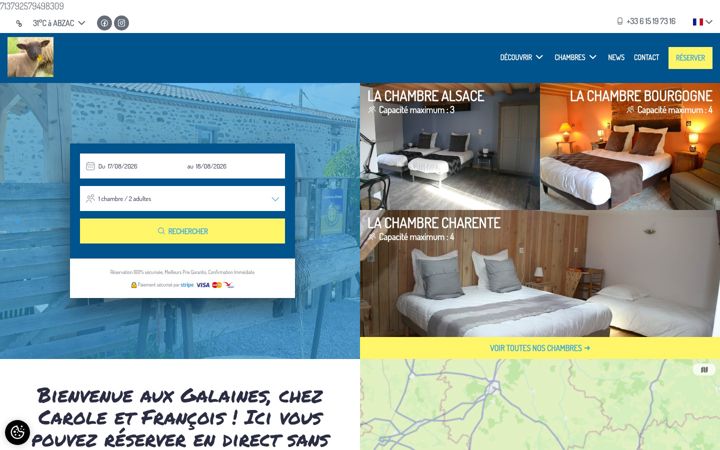 Screenshot of lesgalaines.fr