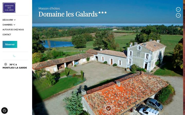 Screenshot of lesgalards.com