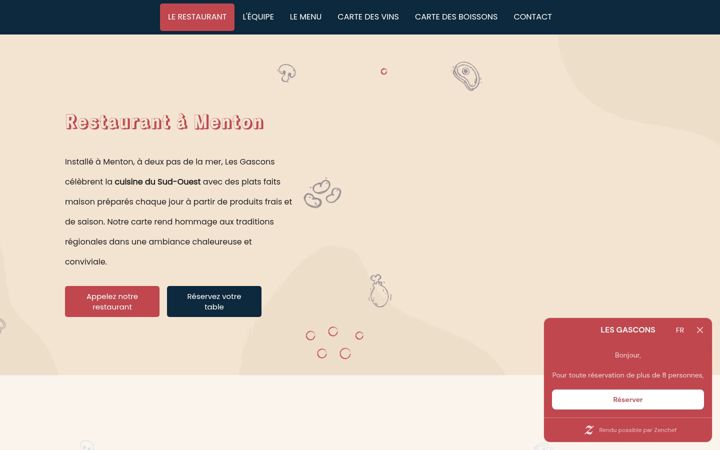 Screenshot of lesgascons-menton.fr
