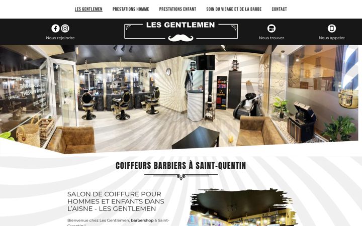 Screenshot of lesgentlemen-salon.fr