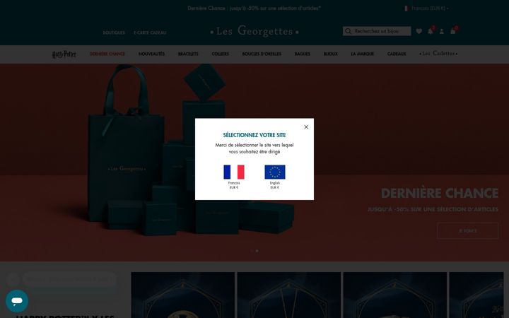 Screenshot of lesgeorgettes.com