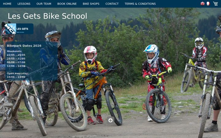 Screenshot of lesgetsbikeschool.com