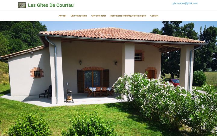 Screenshot of lesgitesdecourtau.fr