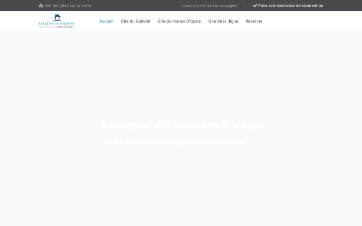 Screenshot of lesgitesdesandrine.com