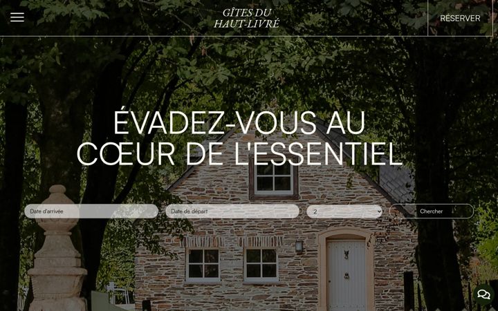 Screenshot of lesgitesduhautlivre.fr