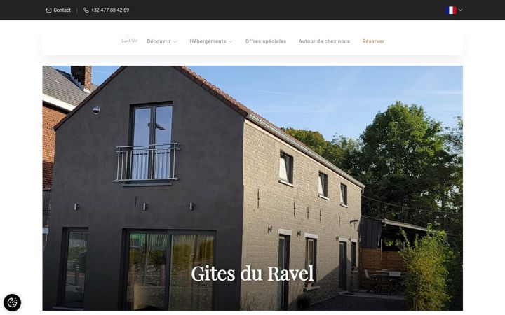 Screenshot of lesgitesduravel.com