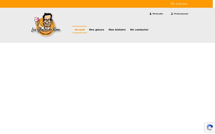 Screenshot of lesglacesderom.fr
