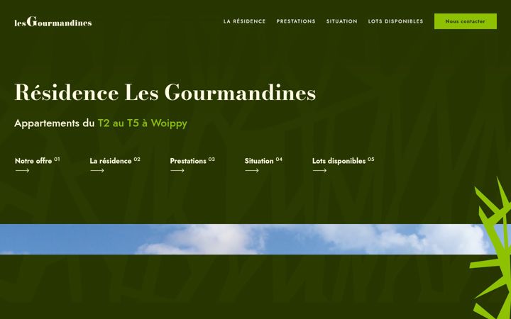 Screenshot of lesgourmandines-rizzon.fr