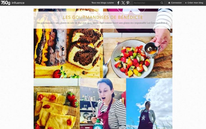 Screenshot of lesgourmandisesdebenedicte.com