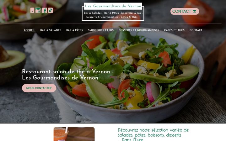 Screenshot of lesgourmandisesdevernon.fr