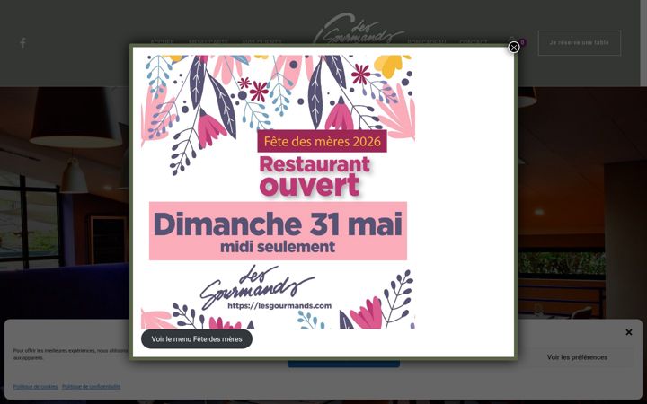 Screenshot of lesgourmands.com