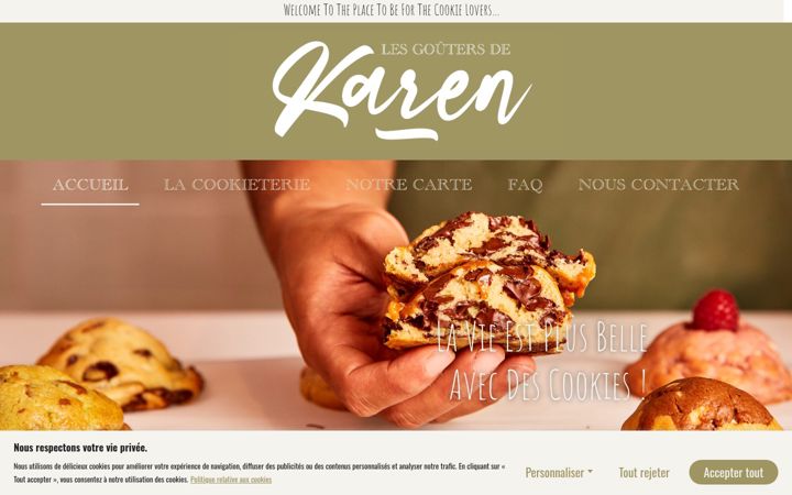 Screenshot of lesgoutersdekaren.fr