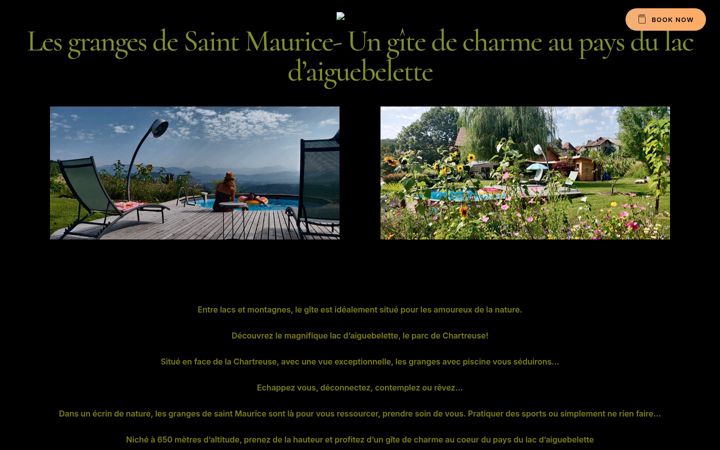 Screenshot of lesgrangesdesaintmaurice.fr