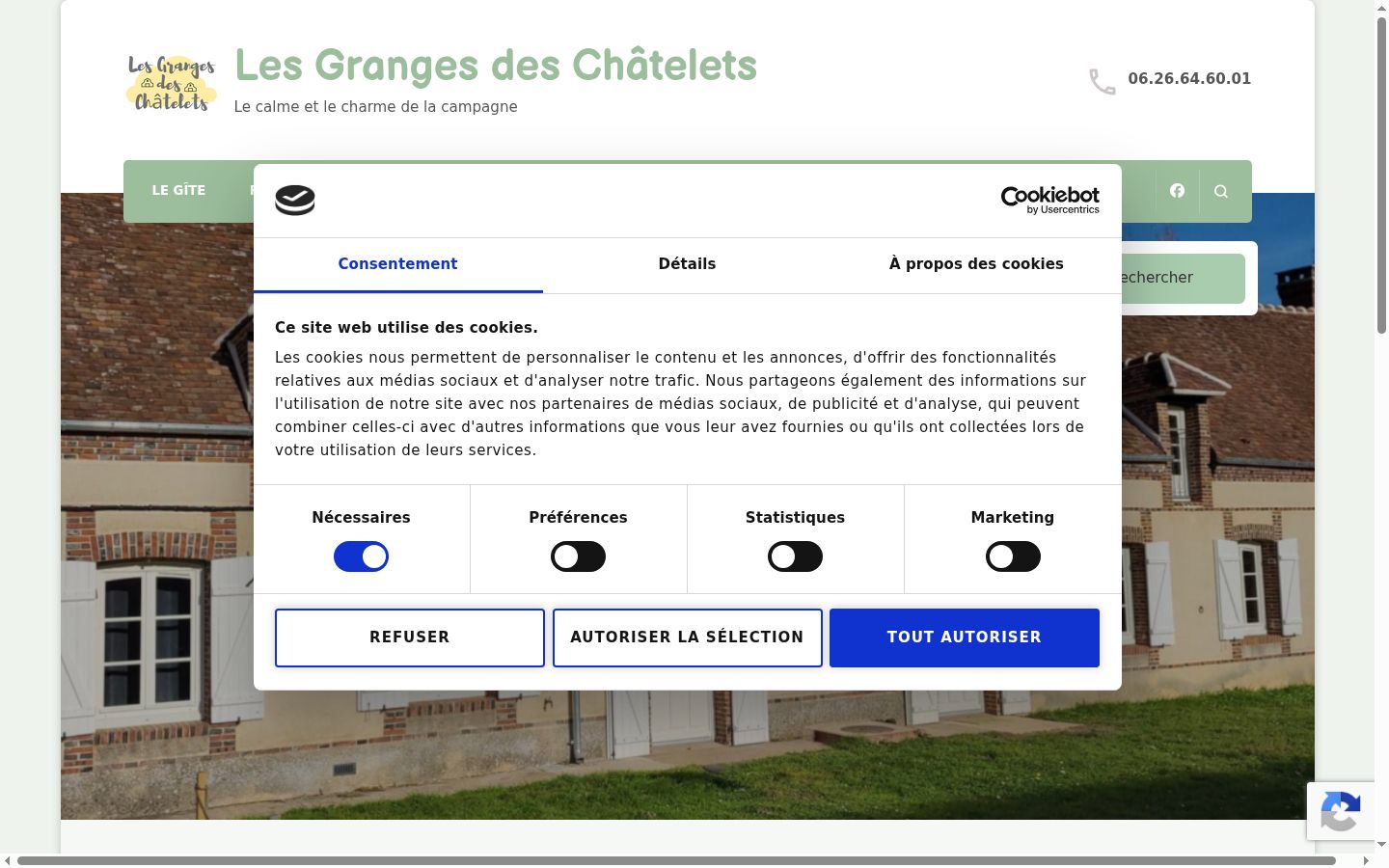 Screenshot tal-banner tal-kunsens muri qabel kwalunkwe interazzjoni