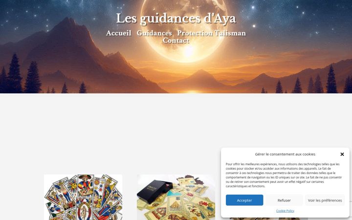 Screenshot of lesguidancesdaya.fr