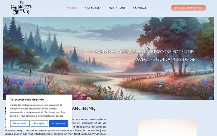 Screenshot of lesguidancesdege.fr