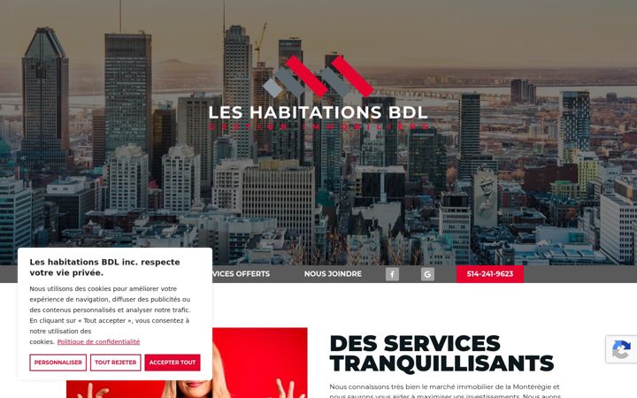 Screenshot of leshabitationsbdl.com