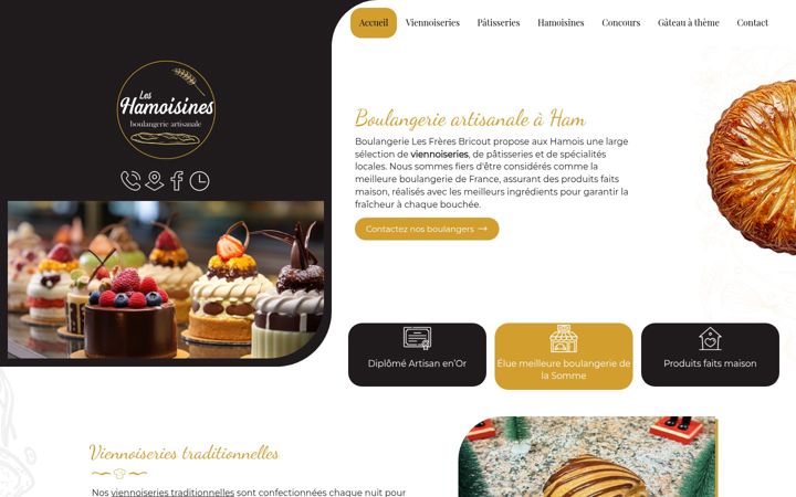Screenshot of leshamoisines.fr